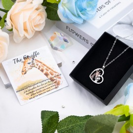 Giraffe Gifts for Women Inspirational Giraffe Necklace Gifts for Women Adults Cute Stuff Animal Accessories Jewelry Birthday Christmas Stocking Stuffers