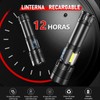 Shadowhawk Linterna Led Recargable, Lampara De Mano 100000 Lumens XHM90.2
