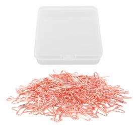 100Pcs Airplane Shaped Paper Clips Metal Lightweight Multipurpose Cute Shaped Paperclips Bookmarks Planner Clips for School Office Rose Gold