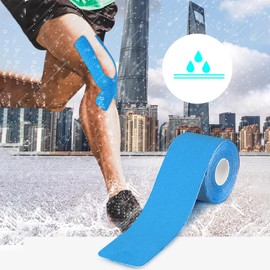 RooRuns Elastic Kinesiology Athletic Tape, Hypoallergenic and Waterproof K Tape for Sports & Weightlifting (1 Roll)