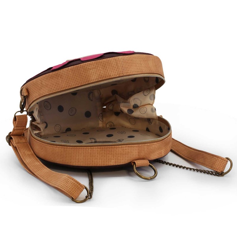 Oh My Pop! Popnut-Ring Backpack-Bag, Pink, 25 x 25 cm