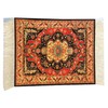 Set of 4 Rug Table Coasters – Oriental Design Fabric
