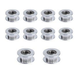 GBA-SZC GT2 Idler Pulley 20 Teeth Bore 5mm for 3D Printer 6mm Width GT2 Timing Belt. (10pcs)