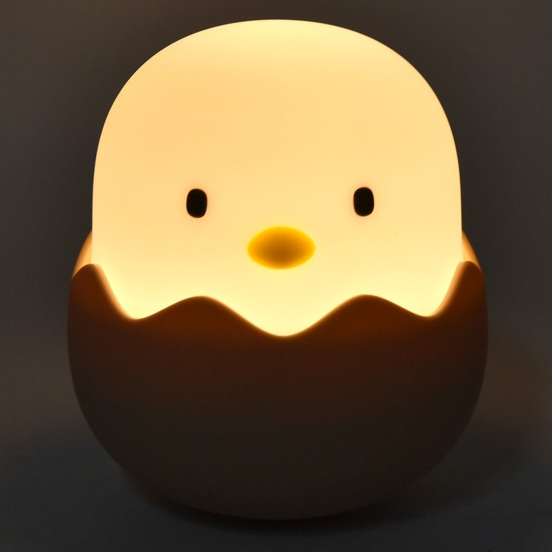 Night Light Eggshell Chicken 3 Dimensional Cute Silicone Household Bedside