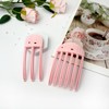 2PCS Pink Shaping Styling Comb, for Fluffy Bangs, No-Trace Root