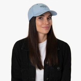 Stetson Washed Canvas Fish Cap - Plain Hat - Sporty Baseball Cap - UV Protection 40 - Cotton Cap for Men and Women - Spring/Summer, lightblue