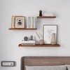 SAUMONIERES Floating Wall Shelves for Bedroom Bathroom Wall Mounted Solid