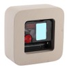 GEEKCOOK Simple Square Cement Desk Clock for Office Home Living
