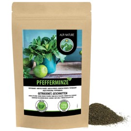 Peppermint Tea 125g 4.4 oz by Alpi Nature, Dried and Cut Peppermint Leaves, Loose Leaf Tea