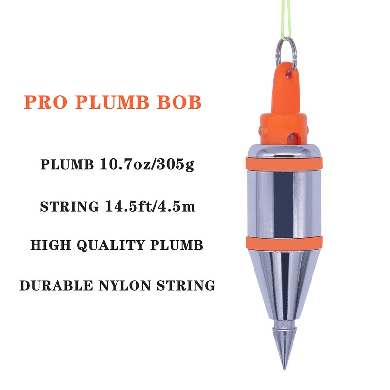 HCCMLOVE Plumb Bob Magnetic -10.7 oz(305g) Plumb Rite With 14.5