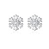Small Snowflake Earrings for Girls 925 Sterling Silver Hypoallergenic CZ