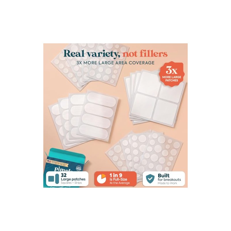 LivaClean 272 Parches para Acne Set - Pimple Patch Día
