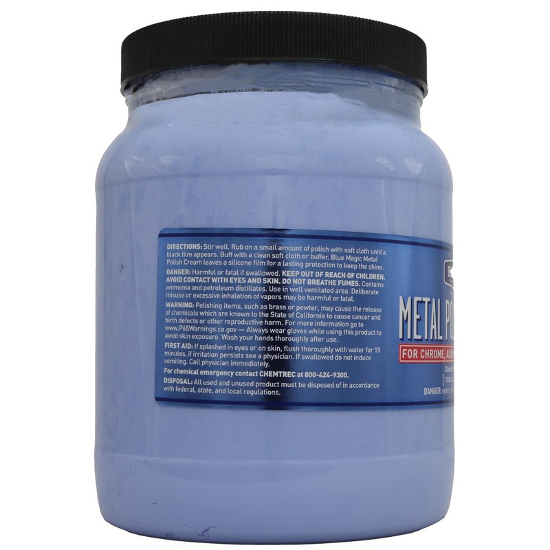 Blue Magic 550 Metal Polish Cream Non-Abrasive Tarnish and Oxidation