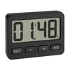 TFA Dostmann 60.2036.01 Digital Mini Clock with Alarm Function, Stopwatch,