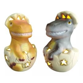 Liven&Decor Centro Mesa Dinosaurio Recuerdo Fiesta Infantil Lampara Dino