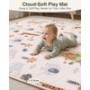 Baby Play Mat for Floor,1.2" Thick 50x50 Playpen Mat,Safe Padding