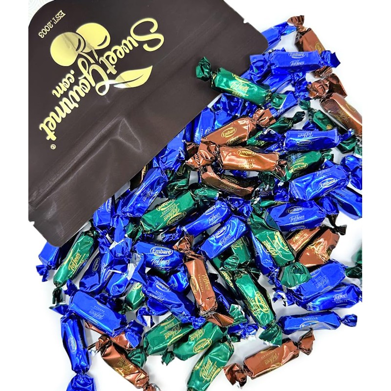 SweetGourmet Soft Toffees Assorted Candy Mix, Chocolate, Vanilla and Coconut
