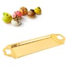 Rectangular Metal Tray Modern Elegant Decorative Light Luxury Serving Tray