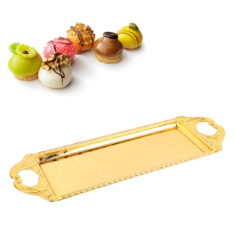 Rectangular Metal Tray Modern Elegant Decorative Light Luxury Serving Tray
