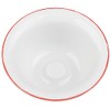 Fendrihan Porcelain Shaving Bowl, Hand-Painted Red Rim