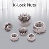 (100pcs M3) Kep Hex Head Lock Nuts Set, Carbon Steel