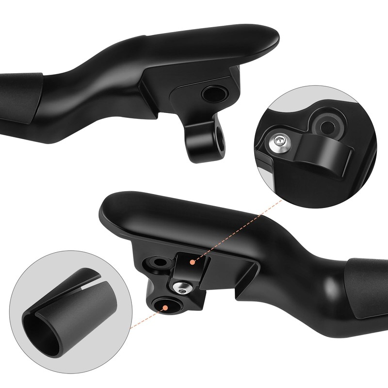 VASTMT CNC Motorcycle Brake Cluctch Levers with Anti-Slip Silicone Fit