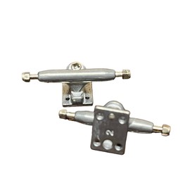 LEEFAI Pro Fingerboard Trucks 29/32/34/36mm G4 -Raw Metal Color-Inverted Kingpin with Hardware (34mm)