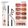 Lápiz Labial 3d Despegable - Mate Para Maquillaje Color 2pz