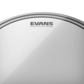 Evans EC2S Coated Drum Head - Translucent Series - Sound Shaping Technology - 2 Plies of 7mil Film - 16 inch