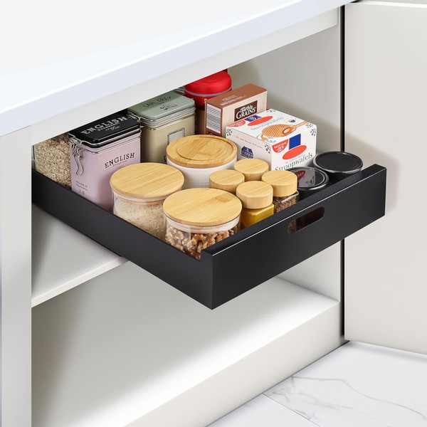 Maximize Kitchen Space with Pull-Out Cabinet Organizers: Effortlessly Enhance Storage