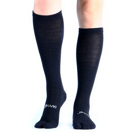 ja vie JAVIE Comfy Flip Flop Tabi Socks 76% Merino Wool Compression Socks for Women & Men Split Toe Socks