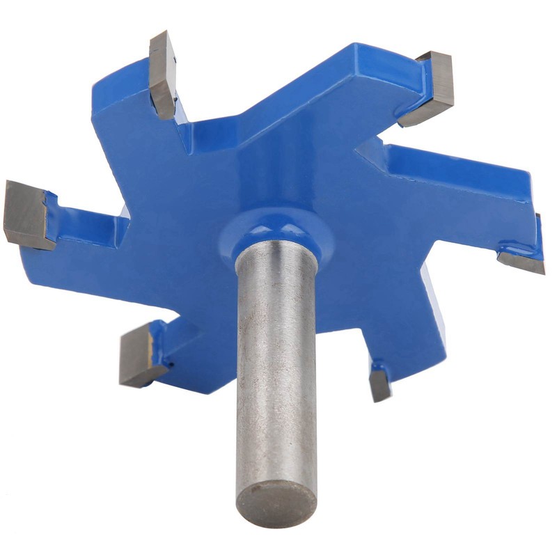12mm Shank 6 Teeth TShaped Slotting Router Bit Woodworking Milling
