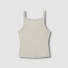 JAJU [JAJU/자주] 여 코튼 포인텔 크롭 캐미솔_카키그레이 [JAJU] Women's Cotton