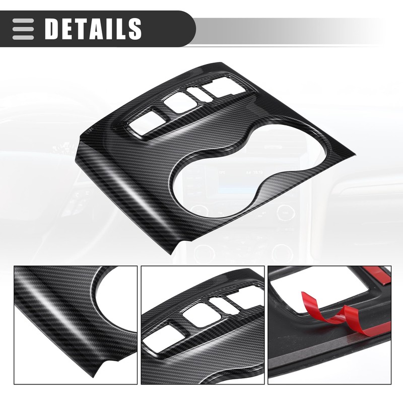 X AUTOHAUX Central Control Gear Shift Panel Cup Holder Cover,