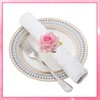 Petunny Floral Napkin Rings Set of 6 Rose Flower Napkin