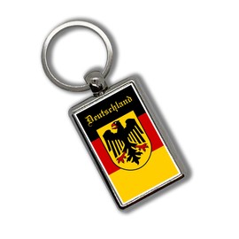 Apedes Germany Keychain Metallic Key Chain Keyring (Germany)