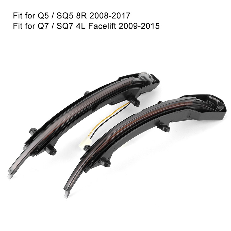 Rearview Backup Mirror Turn Signal Light Dynamic LED Indicator Fits