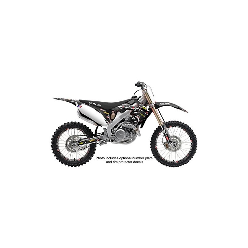 1993-1994 CR 250 R Podium Black Senge Graphics Base Kit