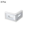 sourcing map 29mmx29mmx18mm Metal Plastic L Shaped Angle Bracket Shelf