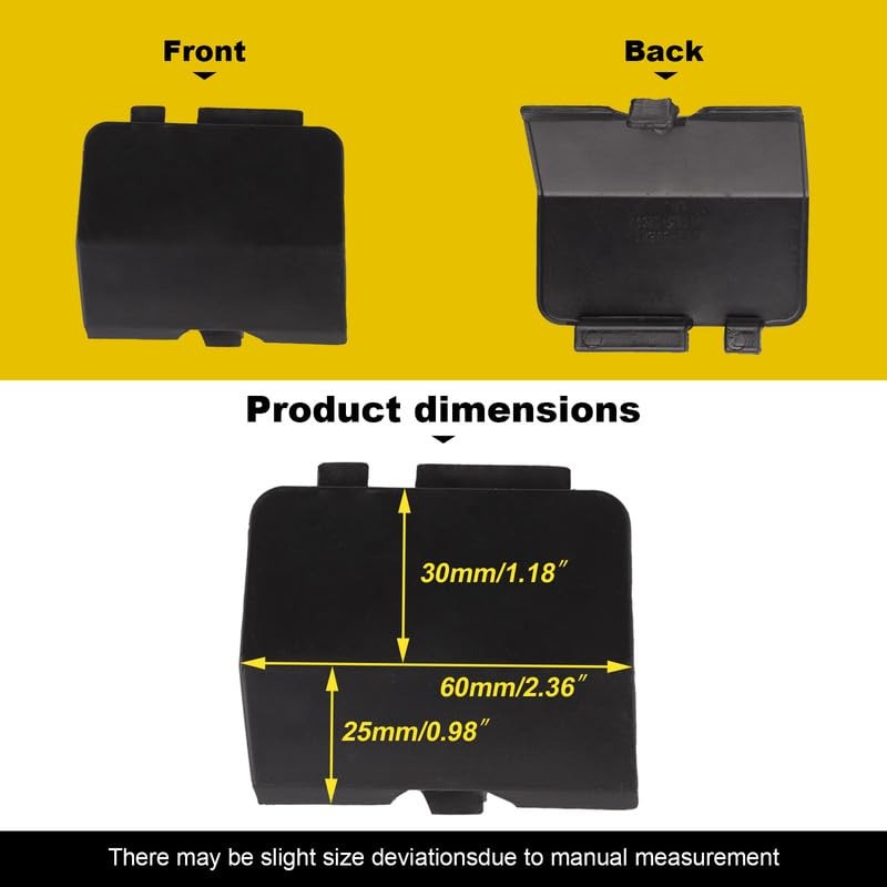 Goholy Car Rear Bumper Tow Hook Cover Compatible with Mazda