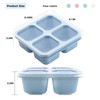 4 Pack Snack Containers, Reusable Bento Snack Box, 4 Compartments