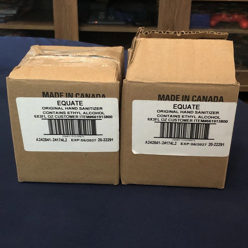 equate Hand Sanitizer 3 FL Oz Vitamin E LOT quantity