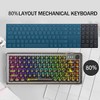 MAGIC-REFINER 81 Keys Compact Gaming Keyboard and Custom Coiled USB
