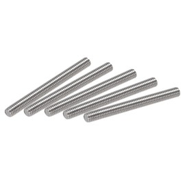 sourcing map M4 x 40 mm Fully Threaded Rod 304 Stainless Steel Right Hand Thread M4-0.7 Thread Pitch Pack of 25