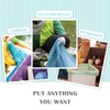 1.2 Gallon/330pcs Strong Trash Bags Colorful Clear Garbage Bags by