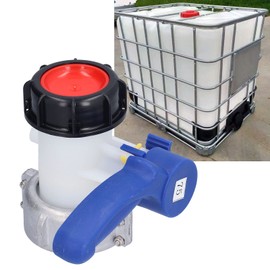 DN50 75mm IBC Tote Tank Adapter Coarse thread Tank Drain Outlet Control Connector Tonne Faucet Valve Switch Industrial Pneumatic Pipe Fittings for Chemical Drum