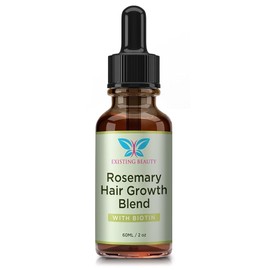 Rosemary Oil for Hair Growth - Biotin & Natural Blend by Existing Beauty - Stimulates Scalp, Nourishes Roots, Promotes Thicker, Fuller Hair for Women & Men - 2.02 fl oz by Existing Beauty