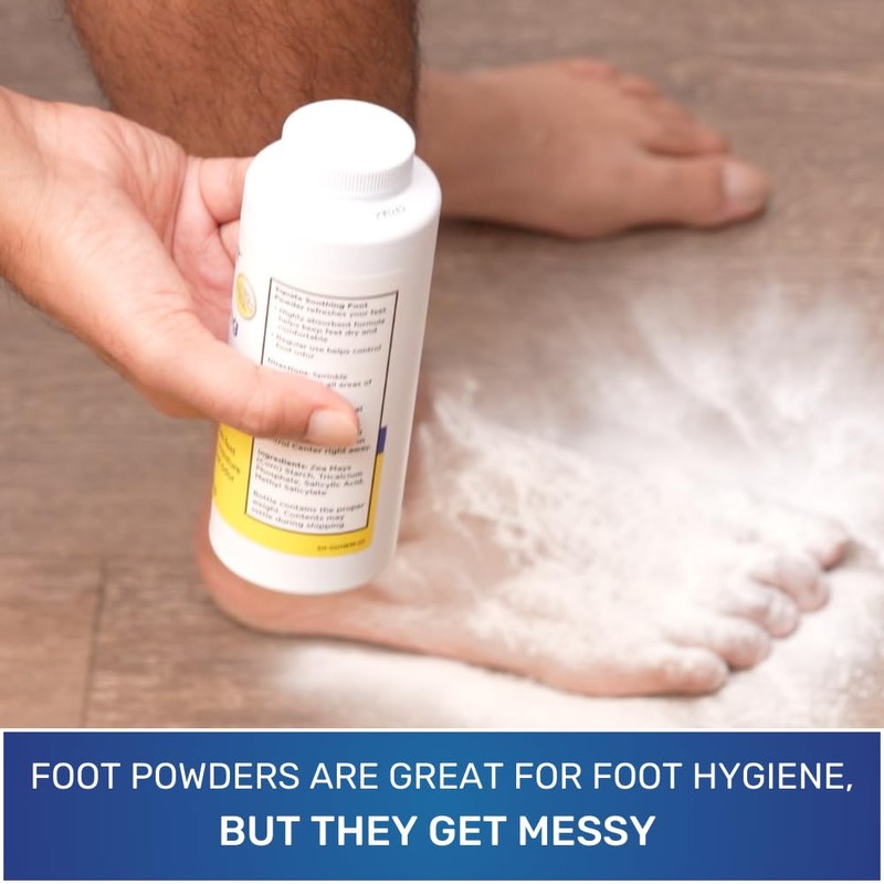 Foot Powder Case - No Mess, No Waste, Simply Slip