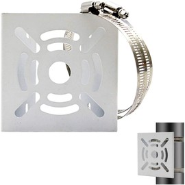 Set of 2 Security Camera, Mounting Hardware, Poles, Mounting Hardware, Surveillance Camera, Dummy, Cylinder, Prism, Outdoor, Stainless Steel Band Included