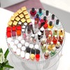 360 Rotating Makeup Organizer Countertop, Clear Acrylic Large Perfume Organizer,